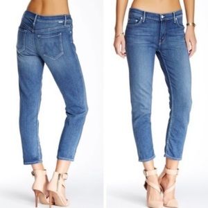 Mother “the dropout” high rise cropped jeans